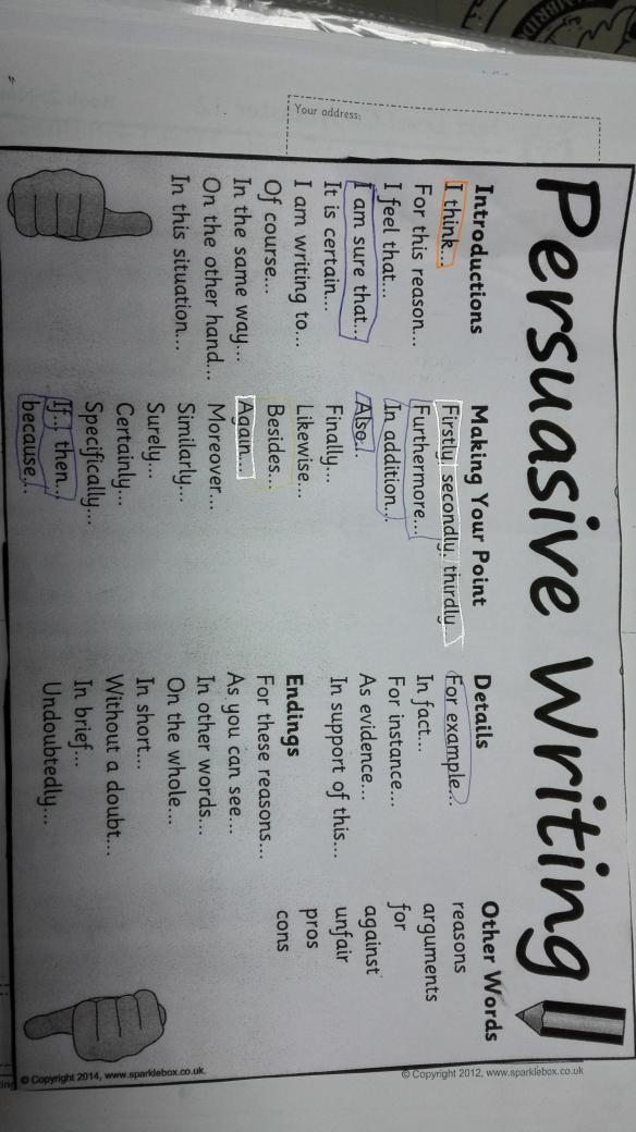 martinCES4N's tweet photo. Persuasive writing help. http://t.co/U13G8HDg59