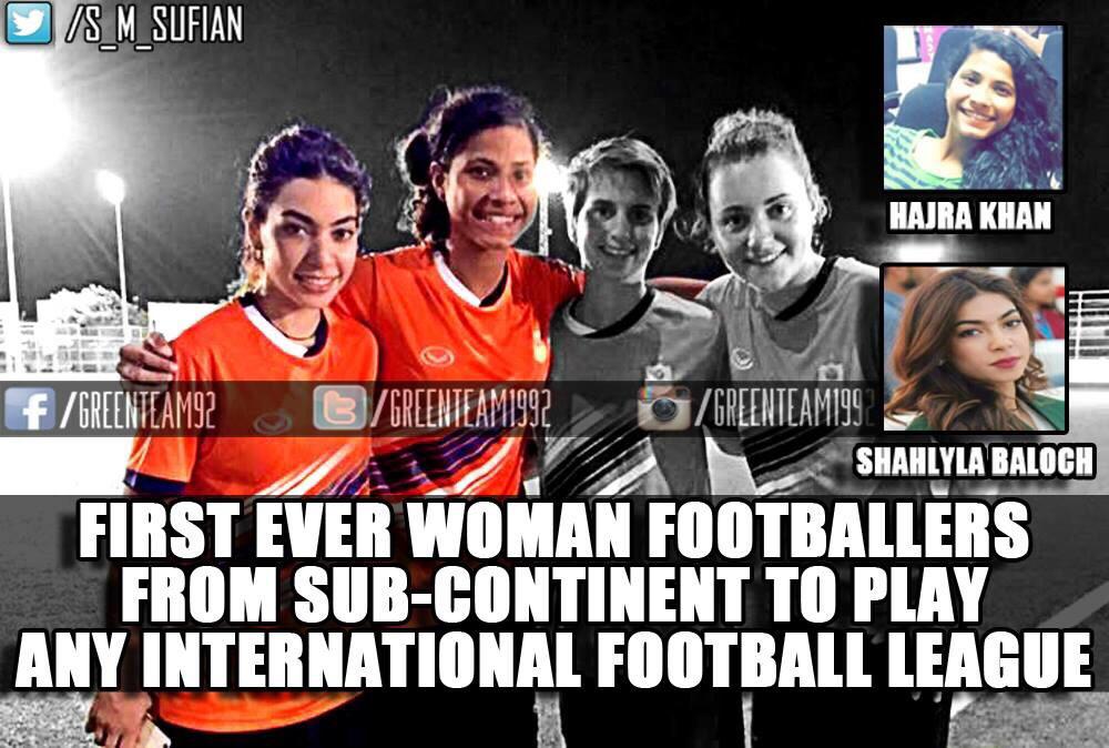 hajrakn's tweet photo. I was 1st to play for an international club, LAST YEAR in 14. This year being my 2nd #FactCorrection @greenteam1992 http://t.co/No7f3qjPFU