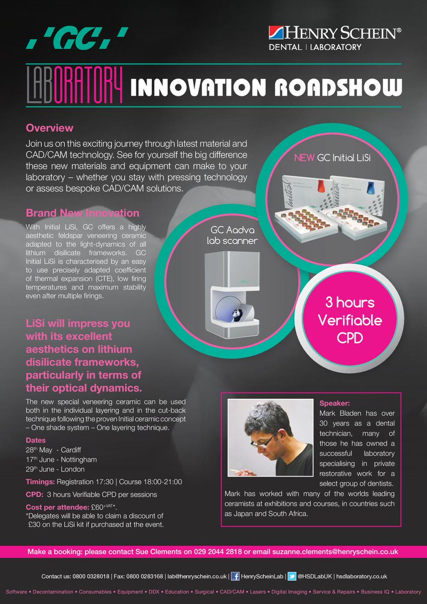 Book on the LiSi Innovation Roadshow: 28th May, Cardiff. 17th June, Nottingham. 29th June, London. Call 029 2044 2818