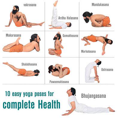 8 yoga poses for beginners infographic Royalty Free Vector