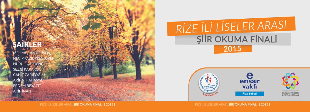 gsb_eak's tweet photo. Ensar Vakfı Rize Şubesi'nin yürüttüğü "Liseler Arası Şiir Okuma Yarışması" İl finaline davetlisiniz. @gencliksporbak http://t.co/Dx1s9d8h7S