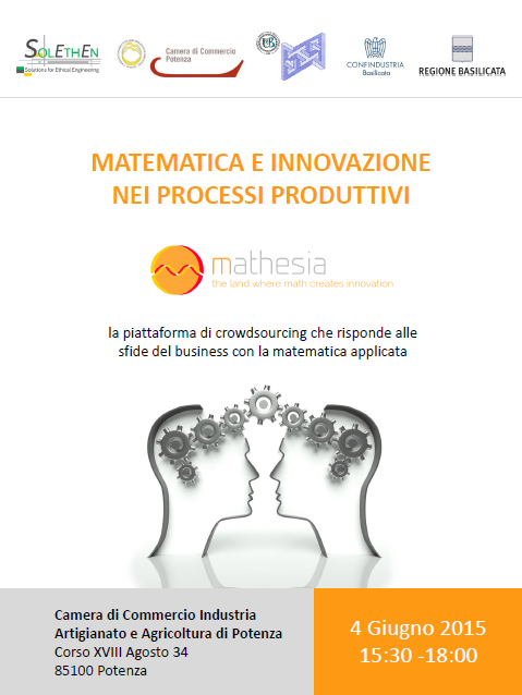 Mathesia_'s tweet photo. MATEMATICA E INNOVAZIONE NEI PROCESSI PRODUTTIVI. http://t.co/3fvvcACpL9 Presentazione di @Mathesia_ 4/06 a Potenza http://t.co/JzNeV8dnbo