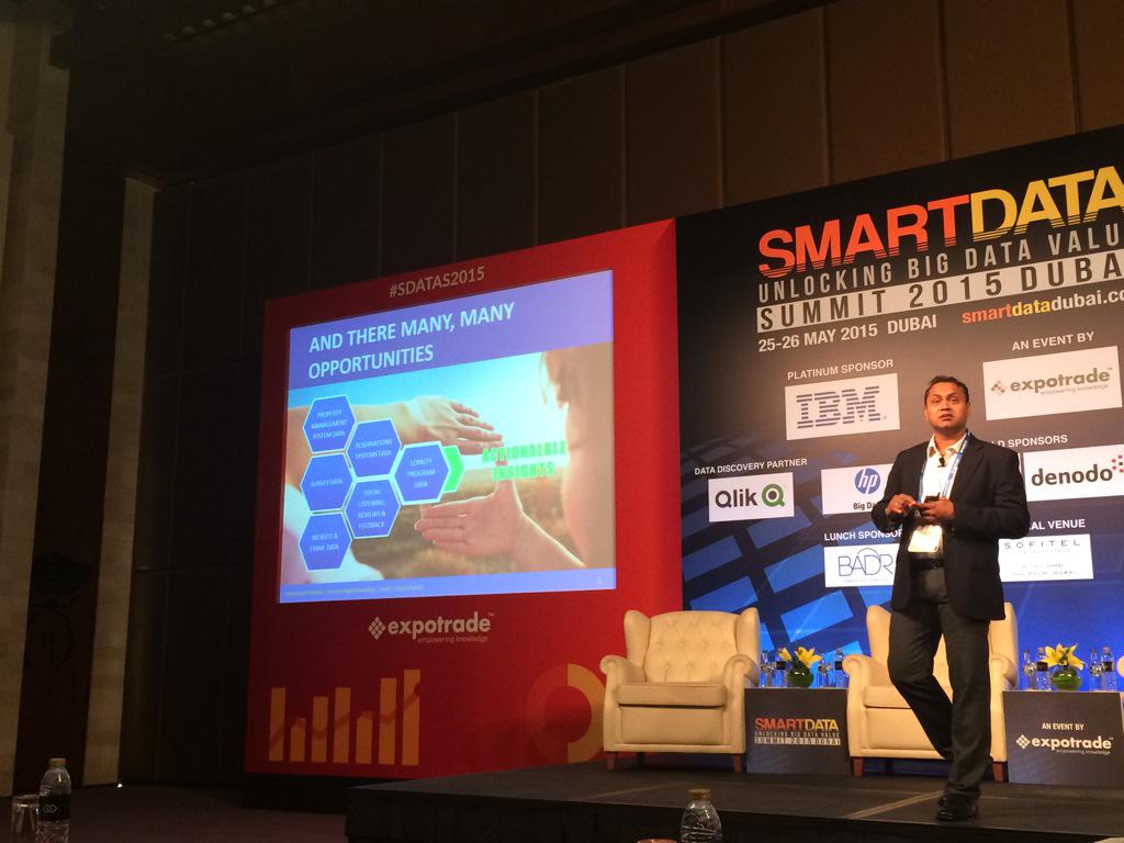 MENARadix's tweet photo. How #SmartData = Smarter #Hotel Businesses @just_Partha Director of Digital Marketing -Hyatt- #SDATAS2015 #BigData http://t.co/4gVYilBLou