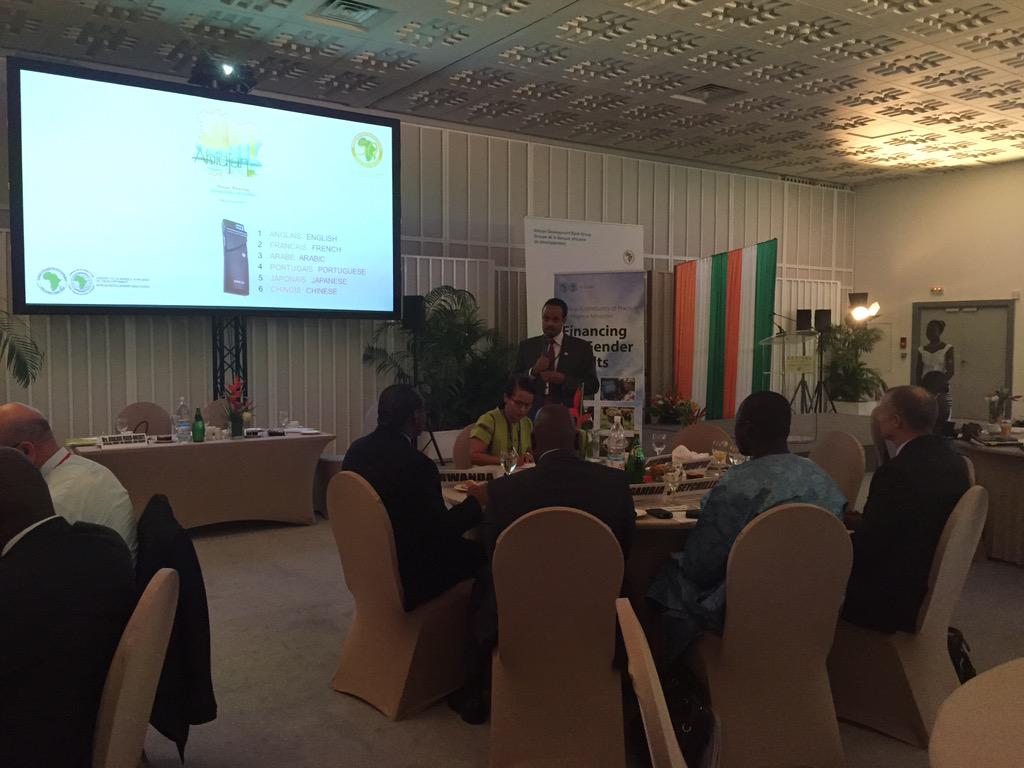 Daljuz's tweet photo. Ministers of Finance meet to discuss #StateofGender #AfDBAM2015 @GJFras @shikohtwit @DonaldKaberuka @nkuish @gorioem http://t.co/0YGkOBkg8V