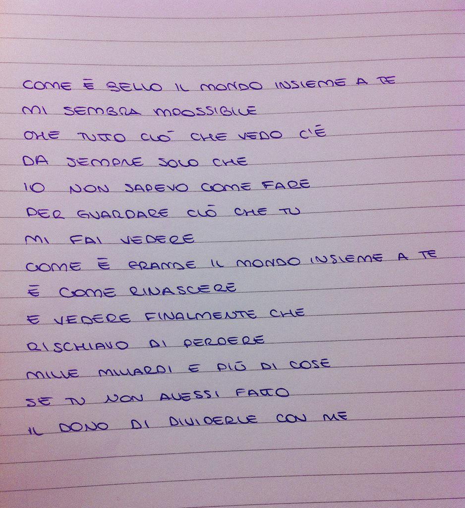 skylergdrall's tweet photo. – il mondo insieme a te. http://t.co/TaYrbht94J