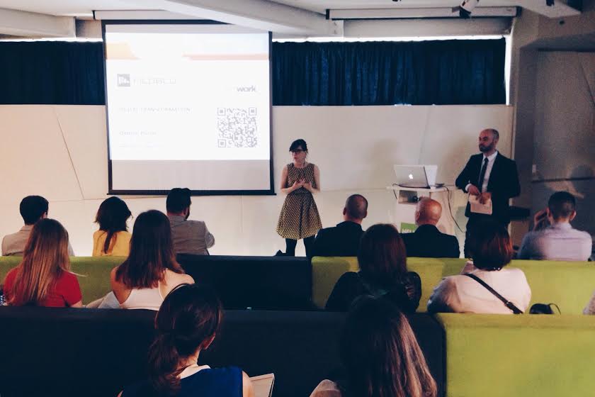 FiloBlu's tweet photo. Iniziato il primo #FiloTalk a Napoli! @chiara_davanzo introduce i relatori @Kawakumi, @QuirinoPicone e Chiara Varotto http://t.co/vVJm8mn1Gz