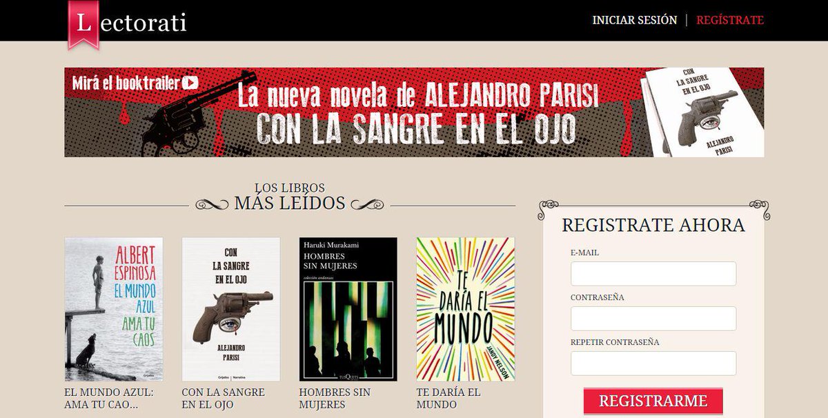 casualabb's tweet photo. #Lectorati: red social de lectores
http://t.co/Ufjkj7f8V5 http://t.co/C2vHRRZtgW