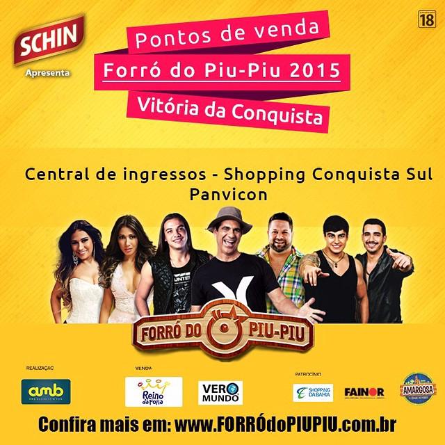 ForrodoPiuPiu's tweet photo. Atenção piupiuzeiros de Vitória da Conquista!!! Fiquem ligados nos pontos de venda da sua cidade e garantam já o seu! http://t.co/yOdYf1JI4L