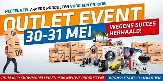 30 + 31 mei ruim 1000 showmodellen en 1500 nieuwe producten voor bodemprijzen! #OutletEvent Bronsstraat 10, Naarden