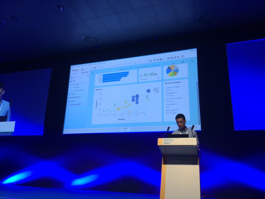 #SAPB1 #SAPPartnerSummit great user interface for business management software!