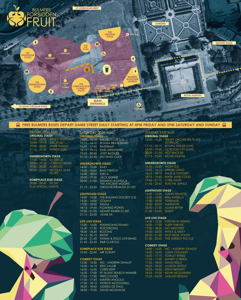 ForbiddenFFest's tweet photo. STAGE TIMES!! 🎪🎪🎪

Get planning for Forbidden Fruit this weekend, folks!

#NotAMomentTooSoon http://t.co/qVmAJPlBqC