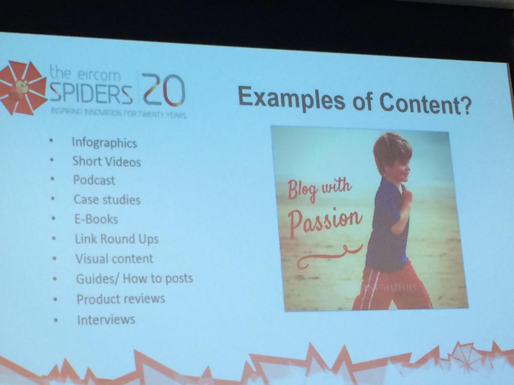 innovativebizkf's tweet photo. @gregfrysocial great presentation here #eircomspiders http://t.co/f49uHlRfwu