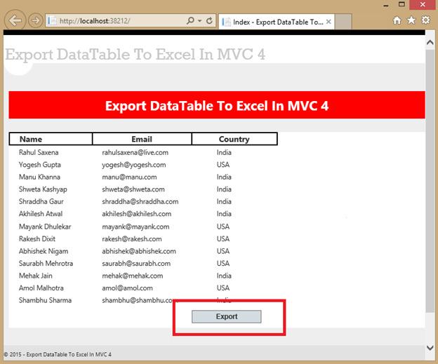 CsharpCorner's tweet photo. Export Data Table To #Excel in #ASP.Net #MVC 4 by @rahulsaxena9899 CC @CsharpCorner http://t.co/kwqZbTfT5o http://t.co/HeXLD7vTsv