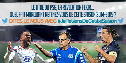 foot365's tweet photo. Quel fait marquant retenez-vous de cette saison 2014-2015 ? Dites-le-nous avec #JeRetiensDeCetteSaison ! http://t.co/E9TOdy6jAo