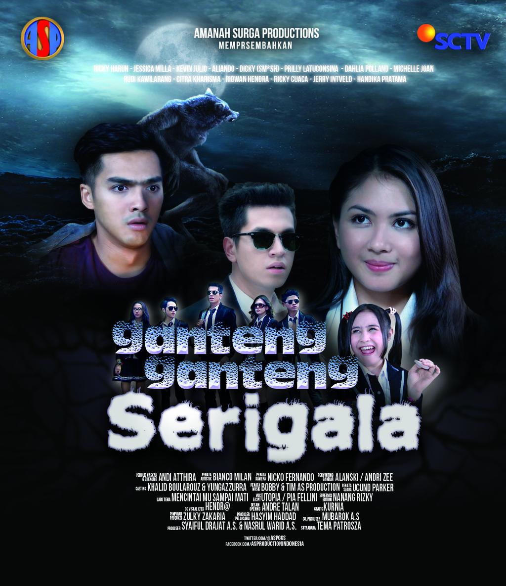 SCTV's tweet photo. Saksikan #GantengGantengSerigala cast @RickyHarun45MF @kvinjulio @Jscmila @alysyarief @PrillyBie. Pukul 21.30WIB http://t.co/IJcXymPk8k