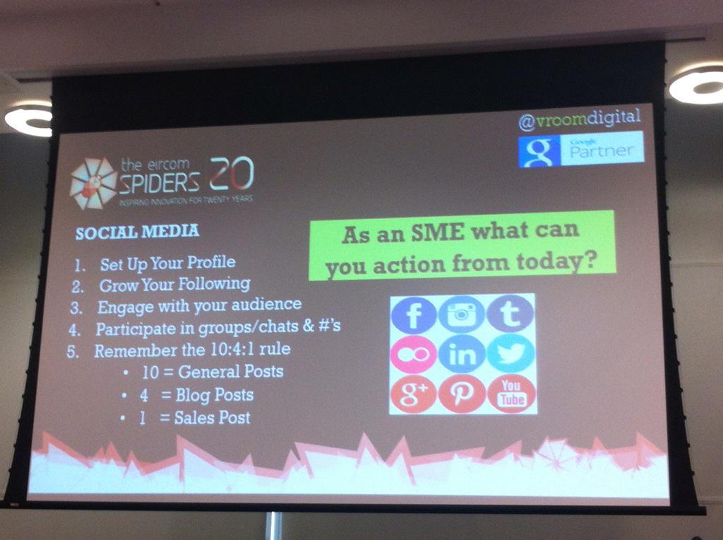 eddycarroll's tweet photo. Good SEO checkpoints from @VroomDigital's @seanpleamy; how does your site stack up? #spidersworkshop http://t.co/a1Hv7mLAbs