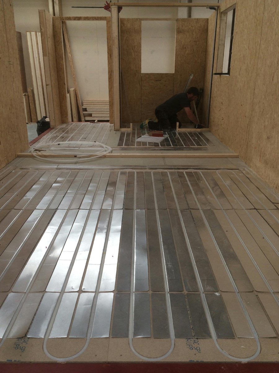 We're always pushing the possibilities of #modular #offsite #construction. Wet underfloor heating now optional!