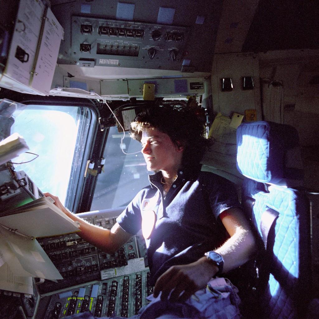 StationCDRKelly's tweet photo. Remembering former colleague #SallyRide on her birthday. 1st American woman to fly into space. You inspired many. http://t.co/WZEphK24vV