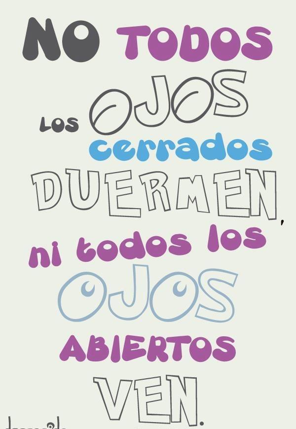EsSaludable_'s tweet photo. No todos los ojos cerrados duermen, ni todos los ojos abiertos ven... http://t.co/Sc87zBUFXW