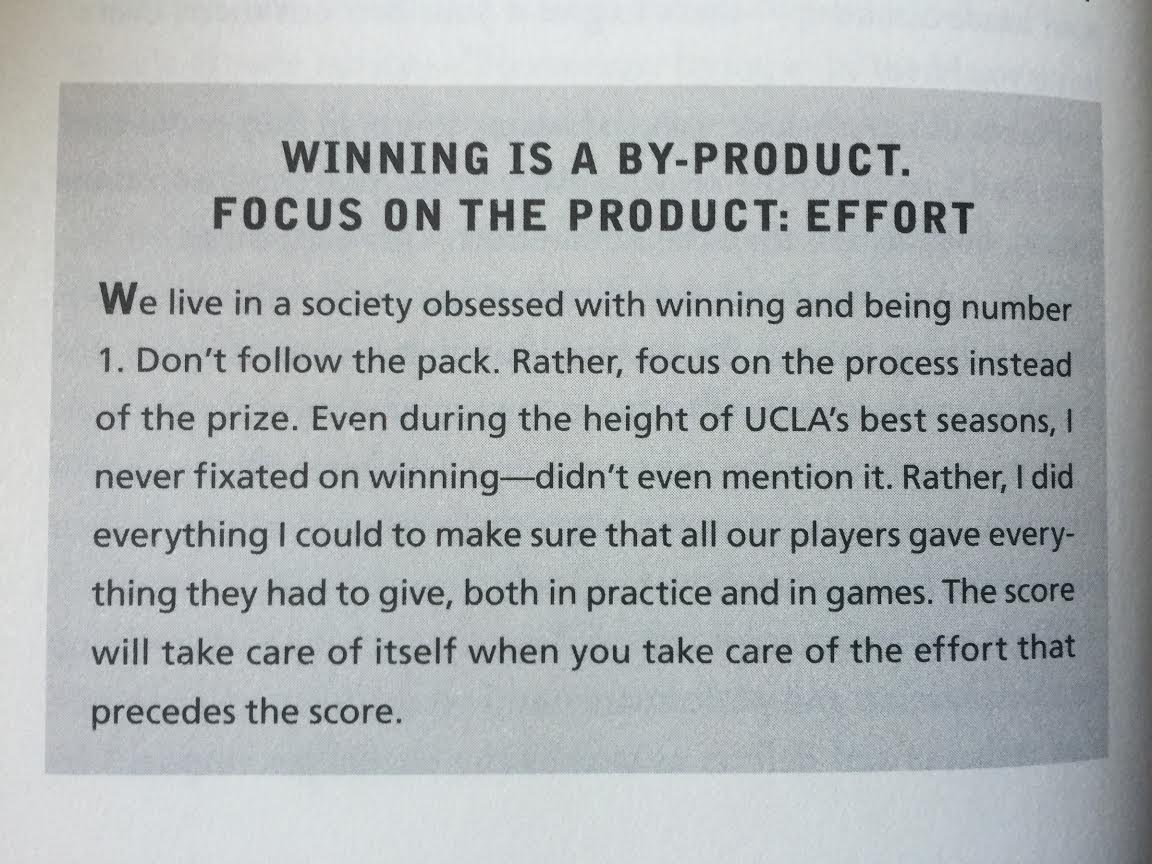 kyleporter's tweet photo. A little John Wooden in the morning never did any harm #effortfirst courtesy of @i_chrissmith http://t.co/QxiLRcBitE