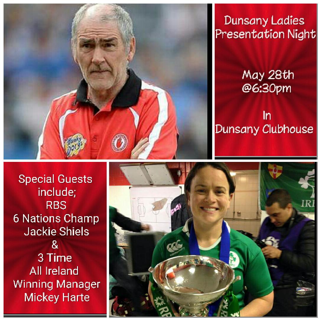 mellensheridan's tweet photo. HAPPENING THIS THURSDAY! @dunsanyladies @DunsanyGAA @hoganstandgaa @meathladiesMLGF   @IrishSunOnline @IrishRugby http://t.co/ElGqrBKTLy