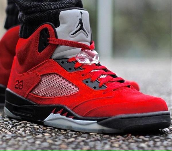 jordan 5 raging bull 2021 on feet