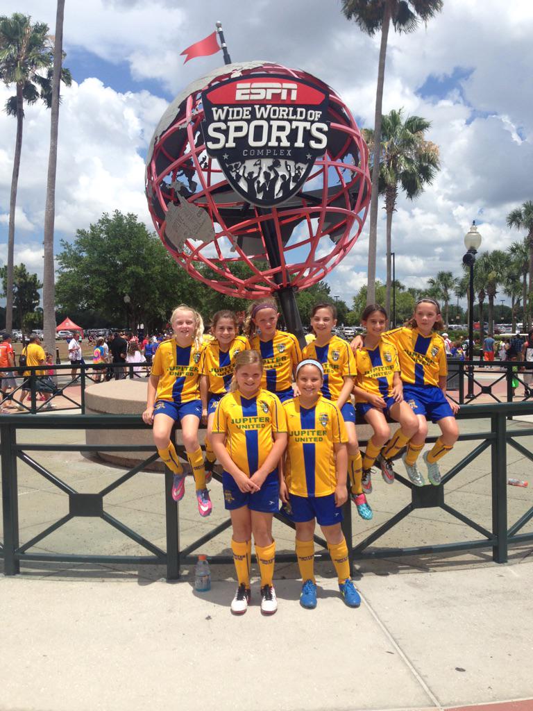 JupiterUnitedSC's tweet photo. Jupiter United U10 Blue Girls are Disney Champs!! #EWWS #DISNEY #SOCCER #BOOM http://t.co/ADVjwybu0F