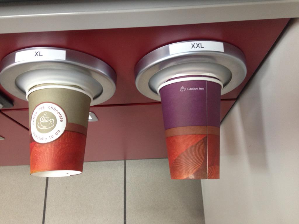 ericawiebe's tweet image. These are the only two takeaway options for coffee... I think at Timmys this would be Small &amp;amp; Medium! #europeproblems