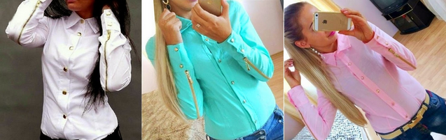 REBAJADAS!!! Camisa con cremalleras -- 24€