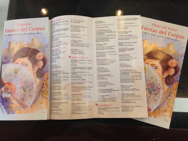 #FelizMartes a todos!!! Ya es público el programa de #Corpus2015... ¿Le habéis echado un vistazo?