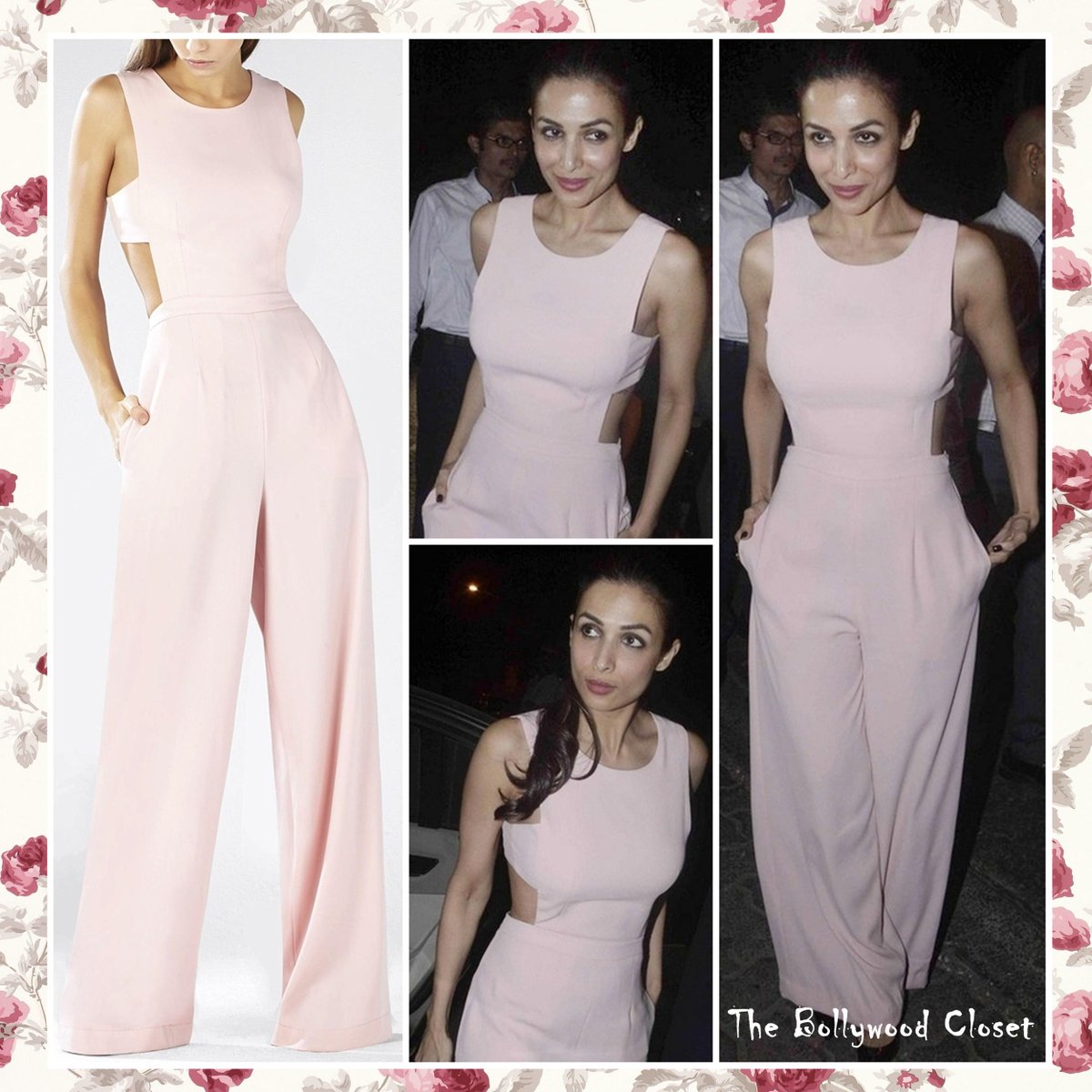 bcbg pink jumpsuit
