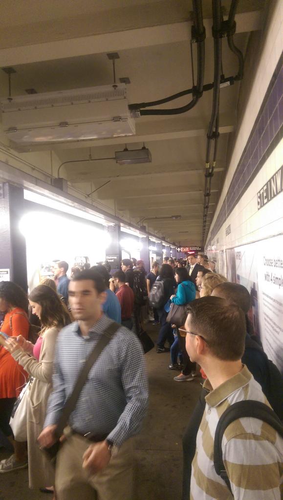 RuKatz's tweet image. How did fares increase and service decrease #mta? Already waiting 30 mins! Wtf #mtasux