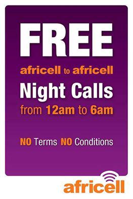 africellUG's tweet photo. Enjoy free Africell to Africell Calls from 12:00(Midnight) to 6:00am
#Africell #TalkMore #NoTerms #NoConditions http://t.co/2hhkDXesIF