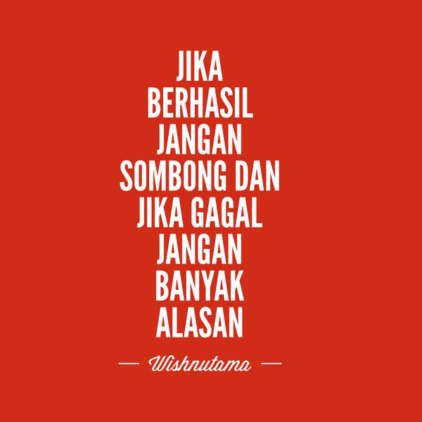 mdtvindonesia's tweet photo. "Jika berhasil jangan sombong dan jika gagal jangan banyak alasan" - @wishnutama #InspirasiPagi http://t.co/AmoWQPa5hH