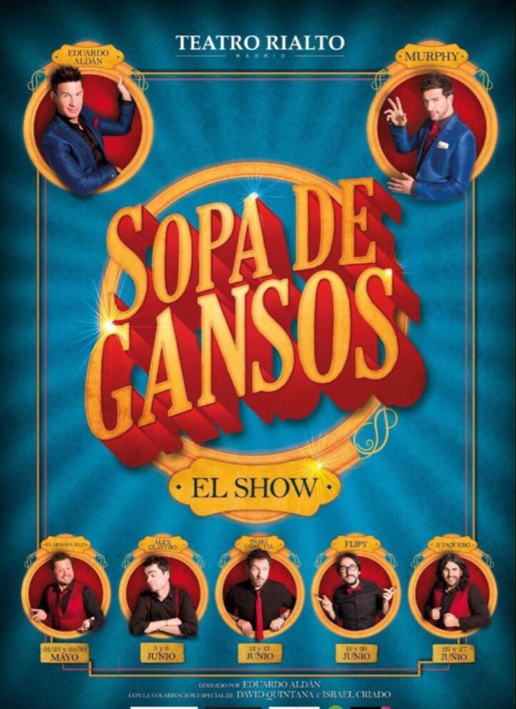 elmonaguillo's tweet photo. Entre todos los RT voy a regalar 5 entradas dobles para ver el próximo viernes Sopa de Gansos el show en Madrid 🎈🎉🎈🎉 http://t.co/Ij4ymT7woN