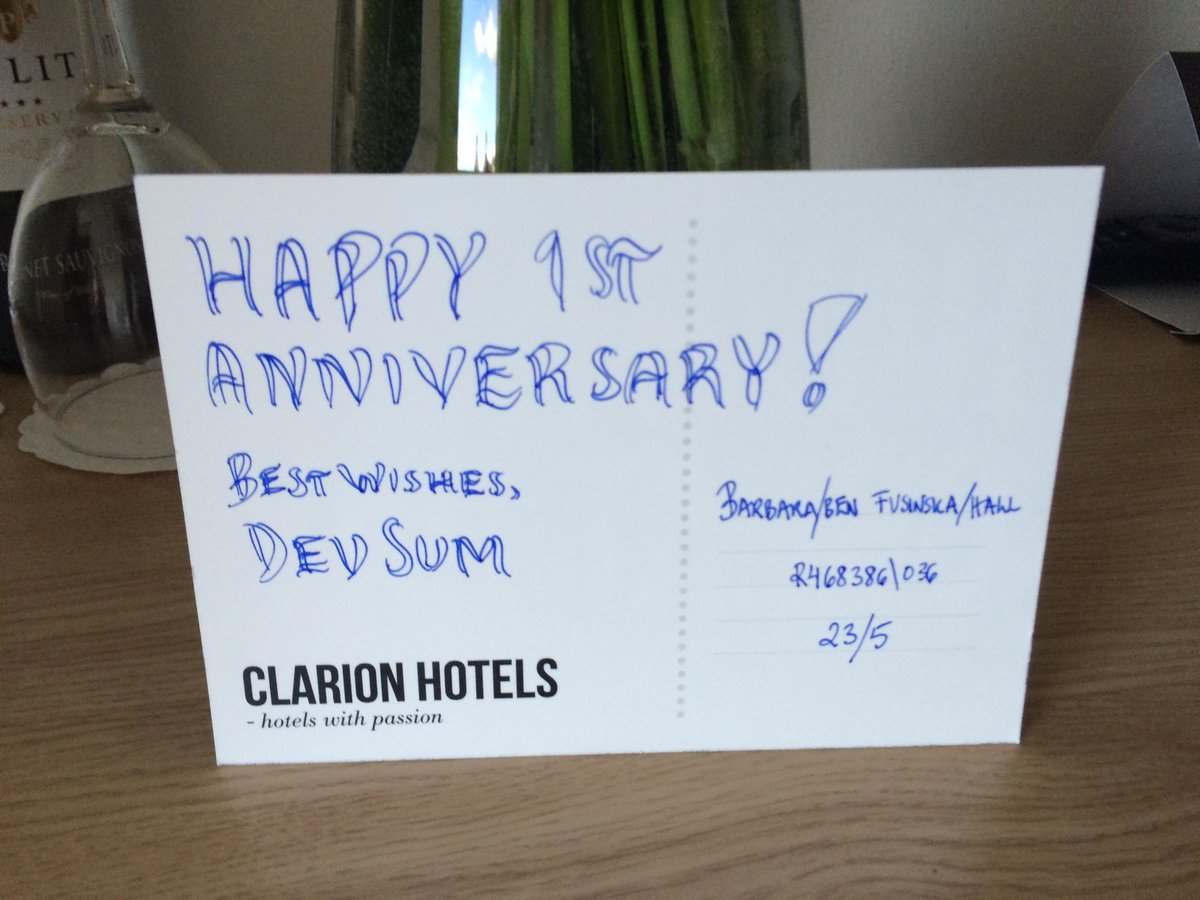 Ben_Hall's tweet photo. Great #devsum15 - fun seeing everyone and celebrating our one year anniversary. Thanks @CornerstoneSwe :-) http://t.co/ngIQbD8RTt