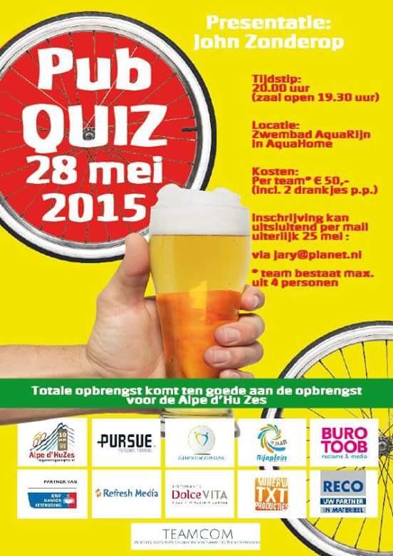JaryGobel's tweet photo. Prijzen binnen voor de PubQuiz! Aanmelden kan nog steeds!! @AlphendHuZes @alphens #ad6 http://t.co/AI9TPVxvaY