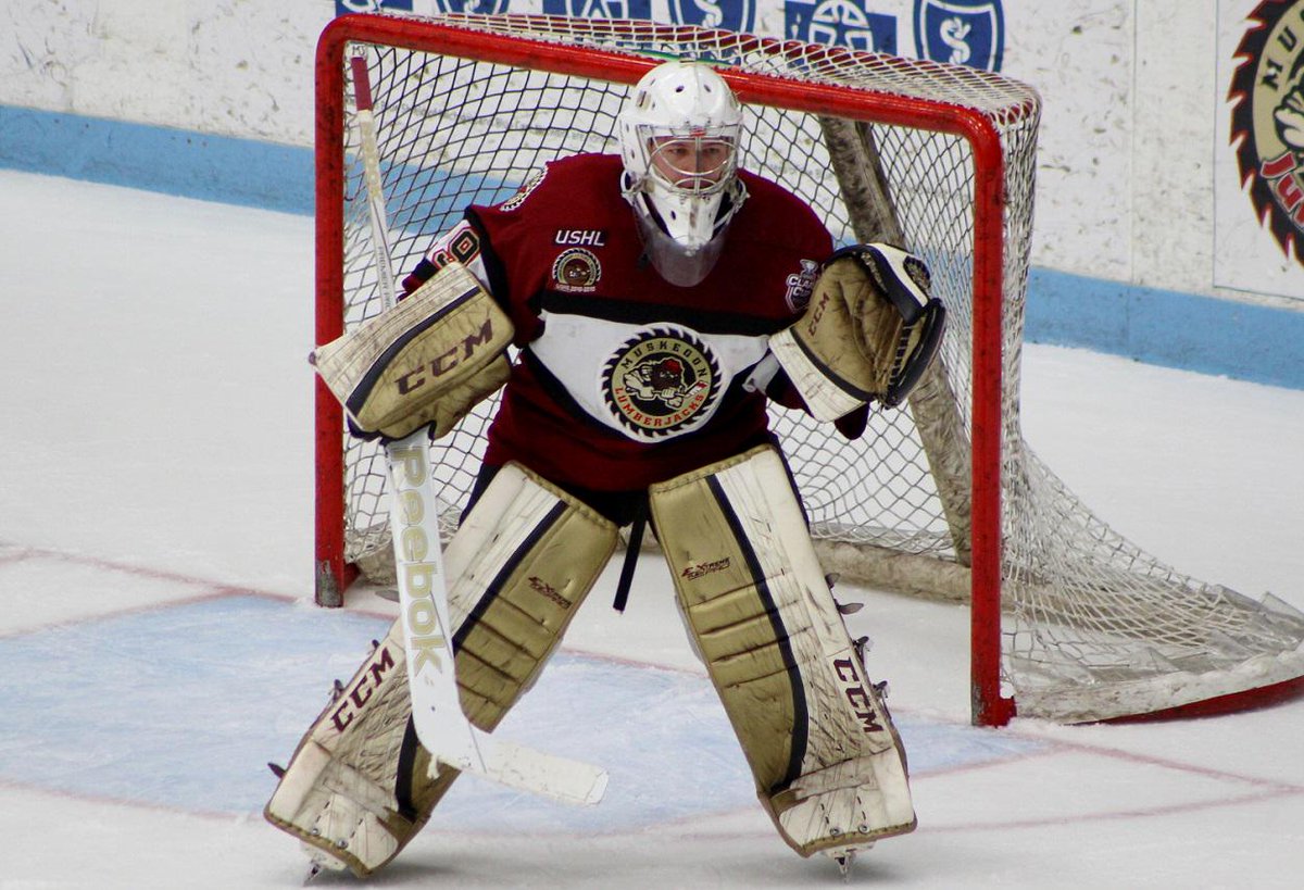 MuskegonJacks's tweet photo. BREAKING: @USHL Tabs @Eschierhorn29 as the League's 2014-15 Goaltender of the Year. READ: http://t.co/wYPtFhRFuo http://t.co/3EogKofK7x