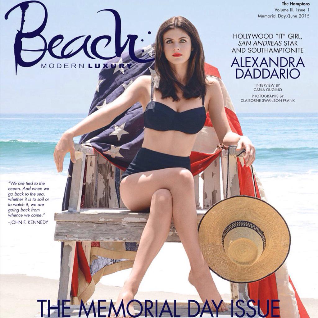 Alexandra Daddario on X: Thank you to @BEACHamptons and to the wonderful @ carlagugino for the interview. Check out the Memorial Day issue.  http:t.cos85QVptro1  X