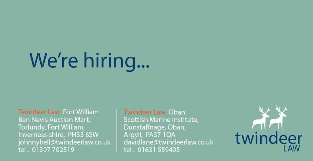 TwindeerLAW's tweet photo. We are looking for an Assistant Commercial Lawyer &amp; a Private Client Lawyer #legaljobs #Scotland Contact us for info! http://t.co/KwD2loNCjE