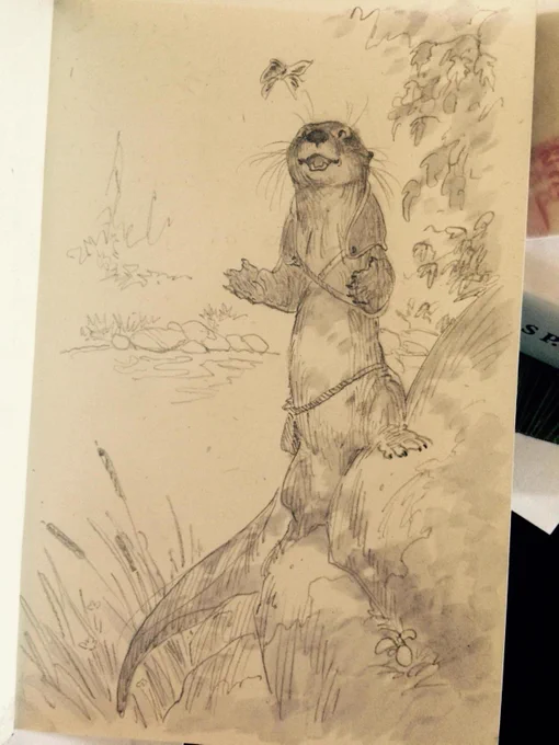 tiny otter from this morning 