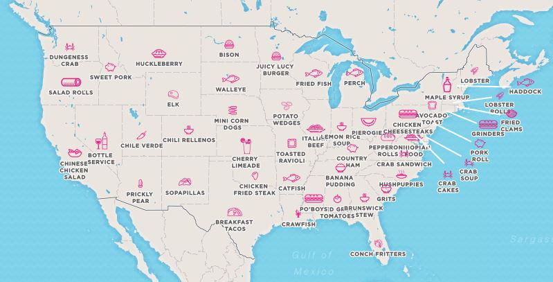 Honeybee22274's tweet photo. Oh Nevada RT @NGA_GEOINT: Check out these unique tastes by state #FunwithMapsFriday @citylab http://t.co/Li37IAIrXv http://t.co/L4agVnetX5