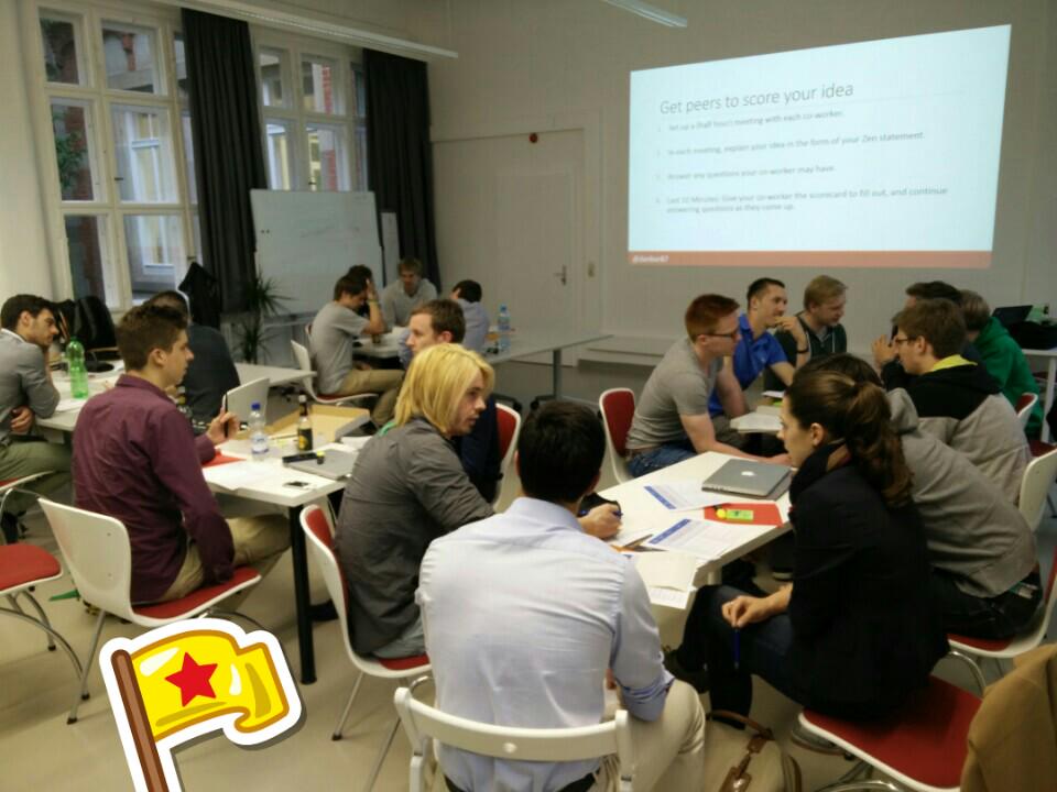 danbar87's tweet photo. 10 Startup-Teams pfeilen mit der #InnovationKickbox an ihre Ideen. (at @scstgt in Stuttgart) https://t.co/xeMHeHsMgw http://t.co/pdlAeqXcDo