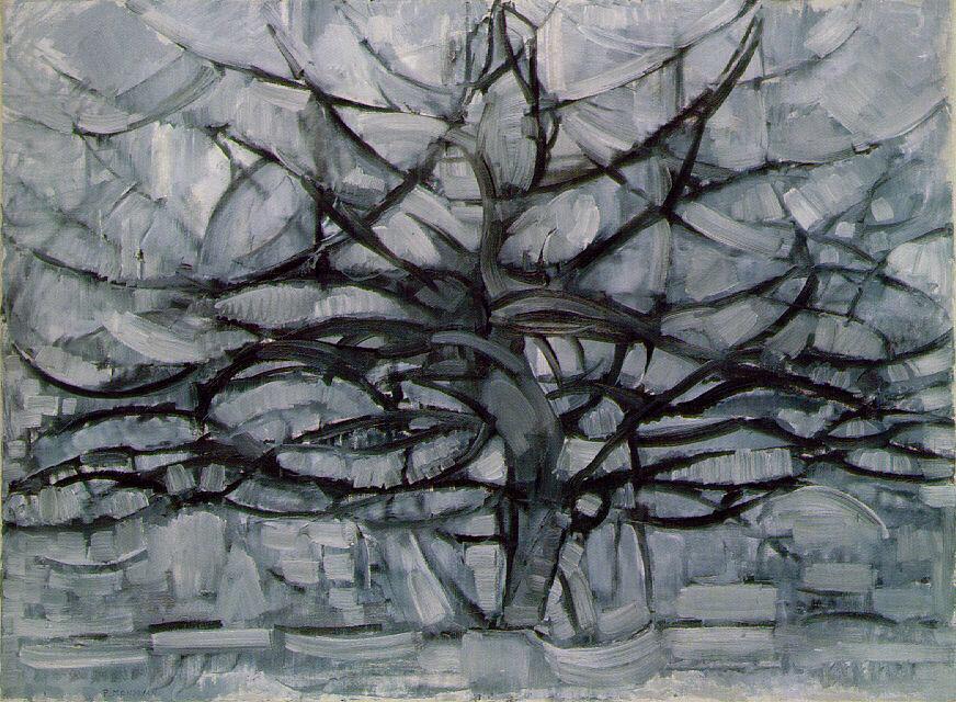 great_artwork's tweet photo. The Gray Tree
Piet Mondrian (1911) #dailyart http://t.co/aD8Nq0Bc99