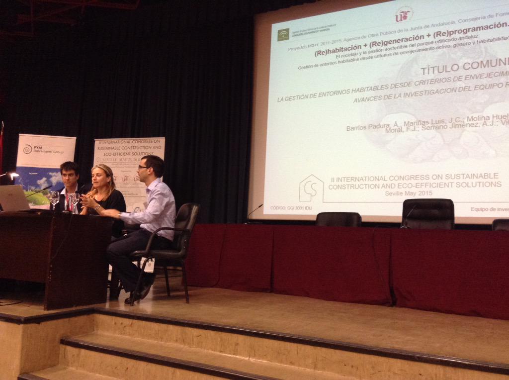 SostenibleEco's tweet photo. Abre la sesión de tarde "La gestión de entornos habitables"- Ángela Barrios, FJ Lizana y Antonio Serrano #cicse http://t.co/3msR0saj3S