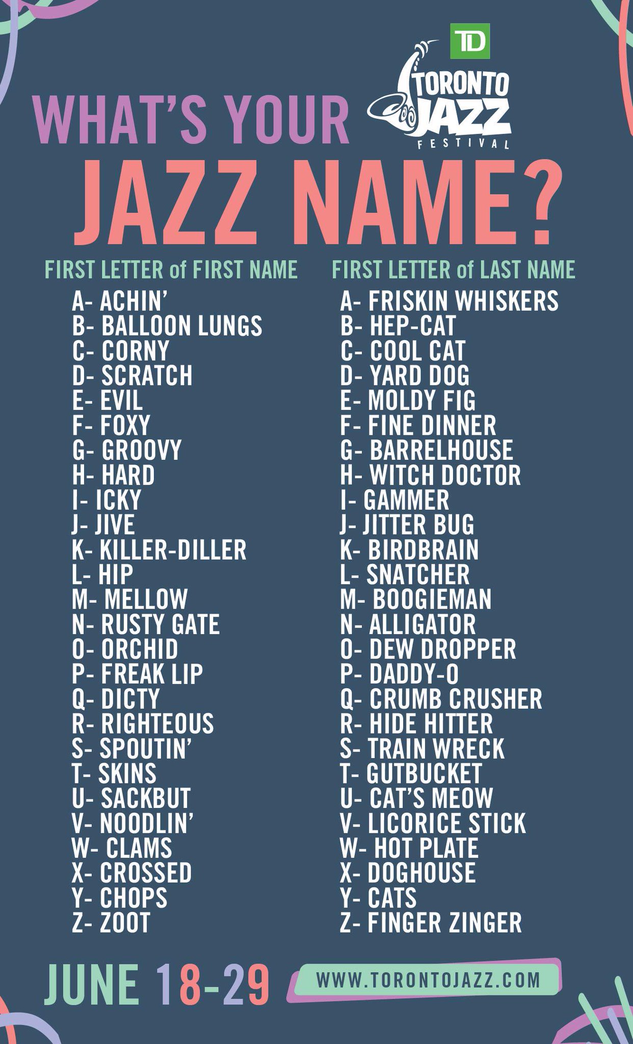 Toronto Jazz Fest New Contest Tweet Your Jazzname To Torontojazzfest To Win 2 Tix To A Mainstage Show Contest Closes 5 31 Http T Co Rxc41s8mzd