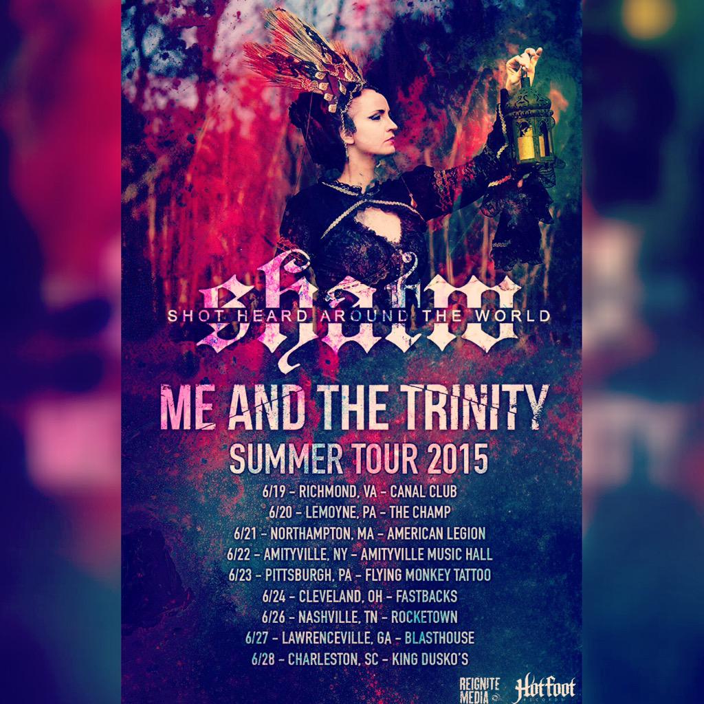 meandthetrinity's tweet photo. Summer tour with @shatwmusic! Come out to a show http://t.co/X1OTUchmz0