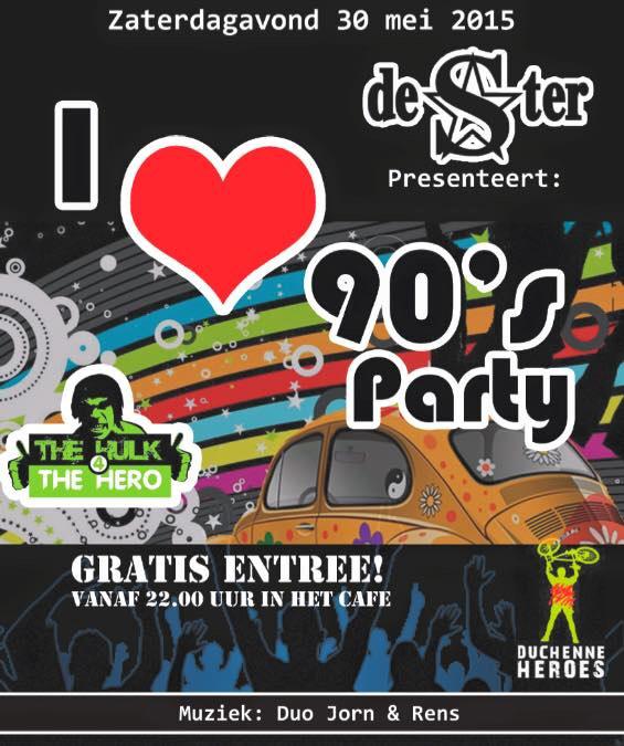 DeSterGoor's tweet photo. Aanstaande zaterdag gezellig in het cafe....90's party, met het duo Jorn &amp; Rens. Gratis Entree! http://t.co/lQYWD21qCd