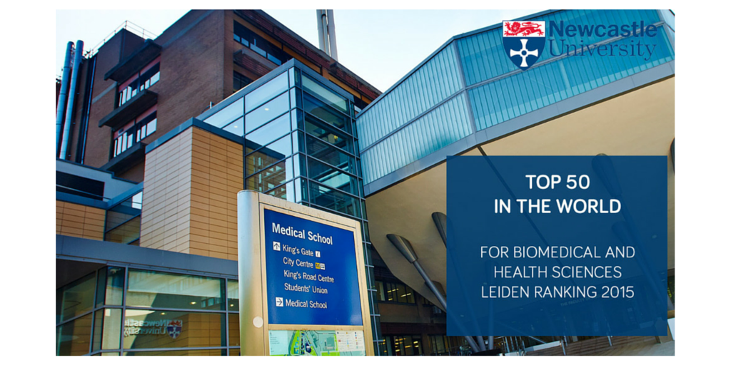 UniofNewcastle's tweet photo. Great news! @NewcastleMedSch is ranked Top 50 in the world in the latest #LeidenRanking http://t.co/yAs1wtPzCj http://t.co/BsUWK69Cwl