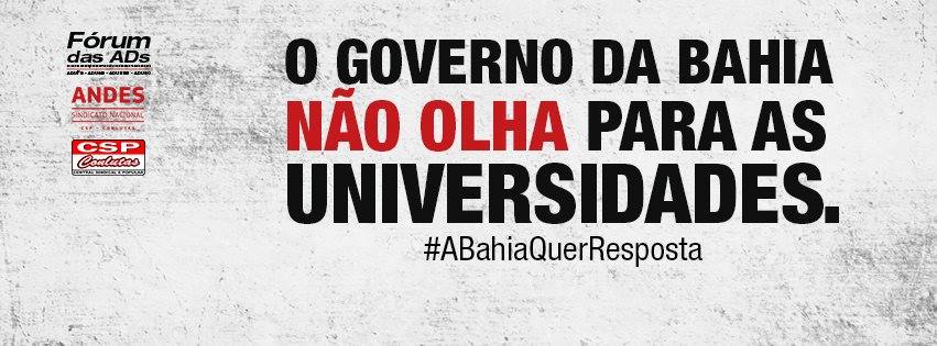 comgreveuefs's tweet photo. Que #pactopelaeducação é esse meu povo? #ABahiaQuerResposta #GreveUEBAS #NegociaOrçamento http://t.co/Yba7kErG1u